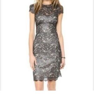 L’Agence Metallic Lace dress